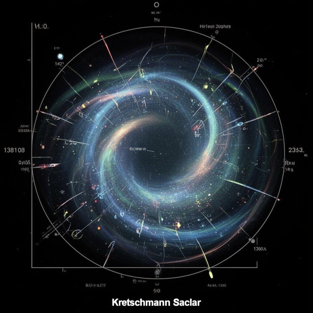 AI-generated illustration of Kretschmann scalar