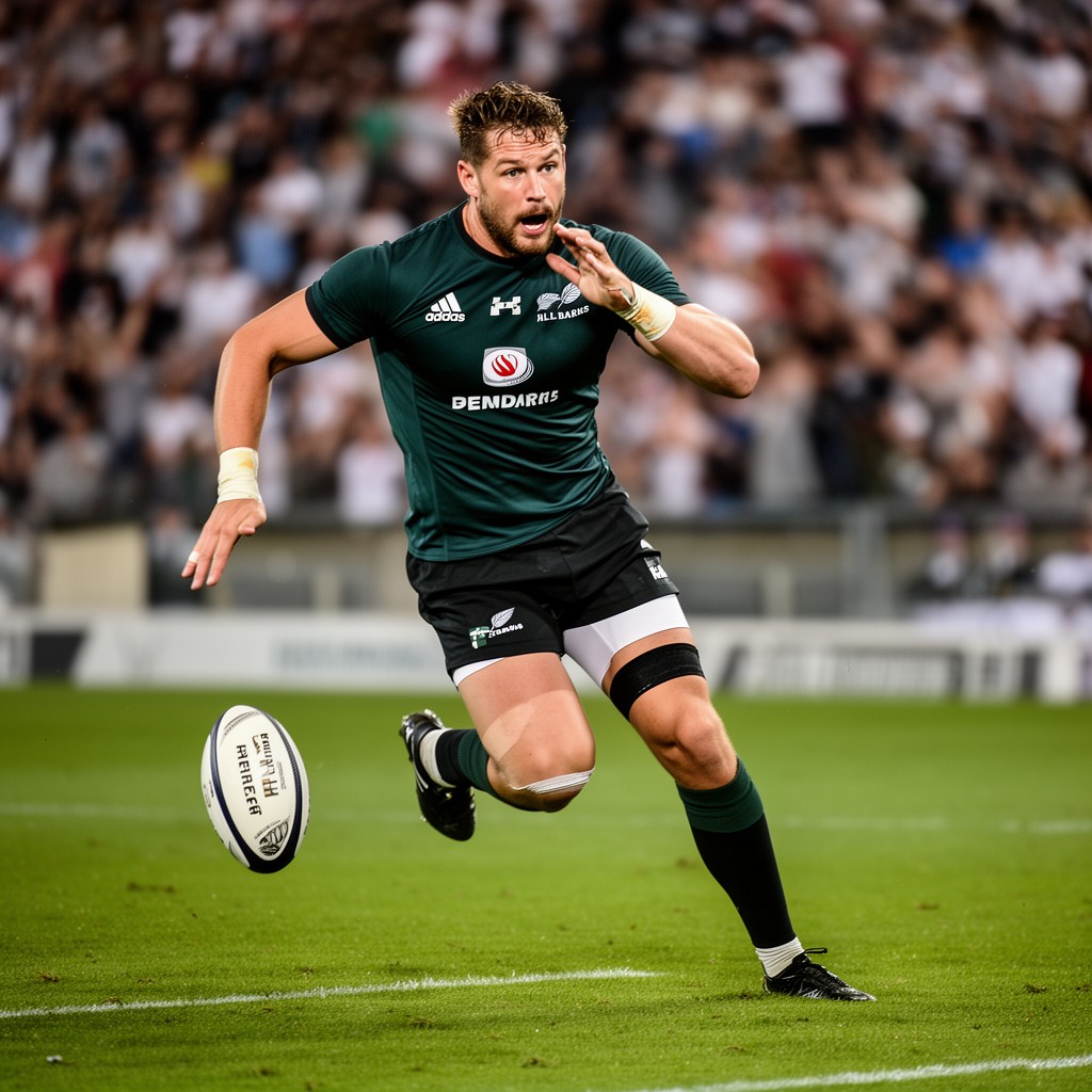 AI-generated illustration of Beauden Barrett