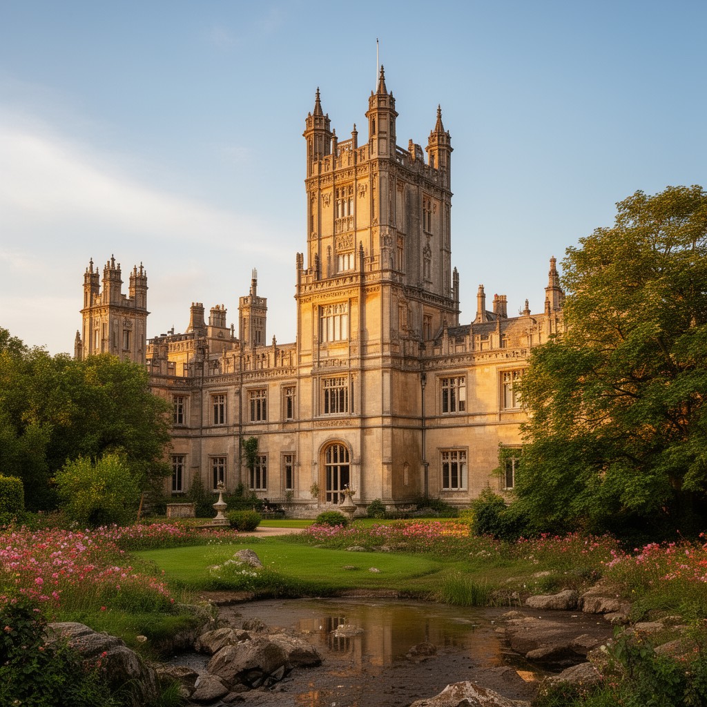 AI-generated illustration of Highclere Castle