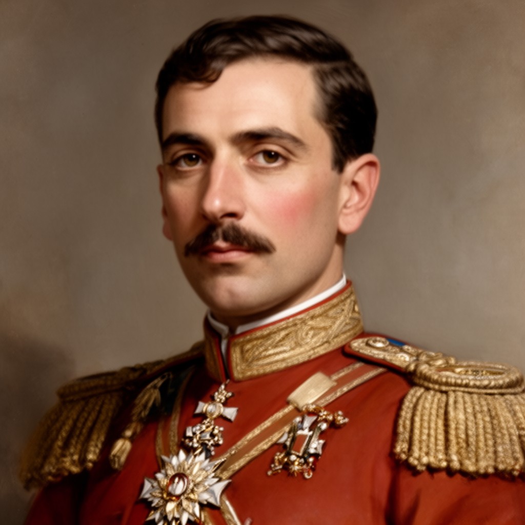 AI-generated illustration of Victor Emmanuel III of Italy