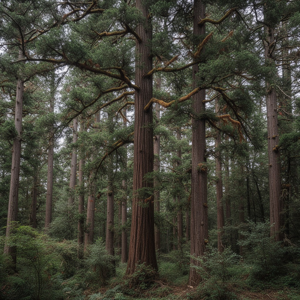 AI-generated illustration of Austrocedrus