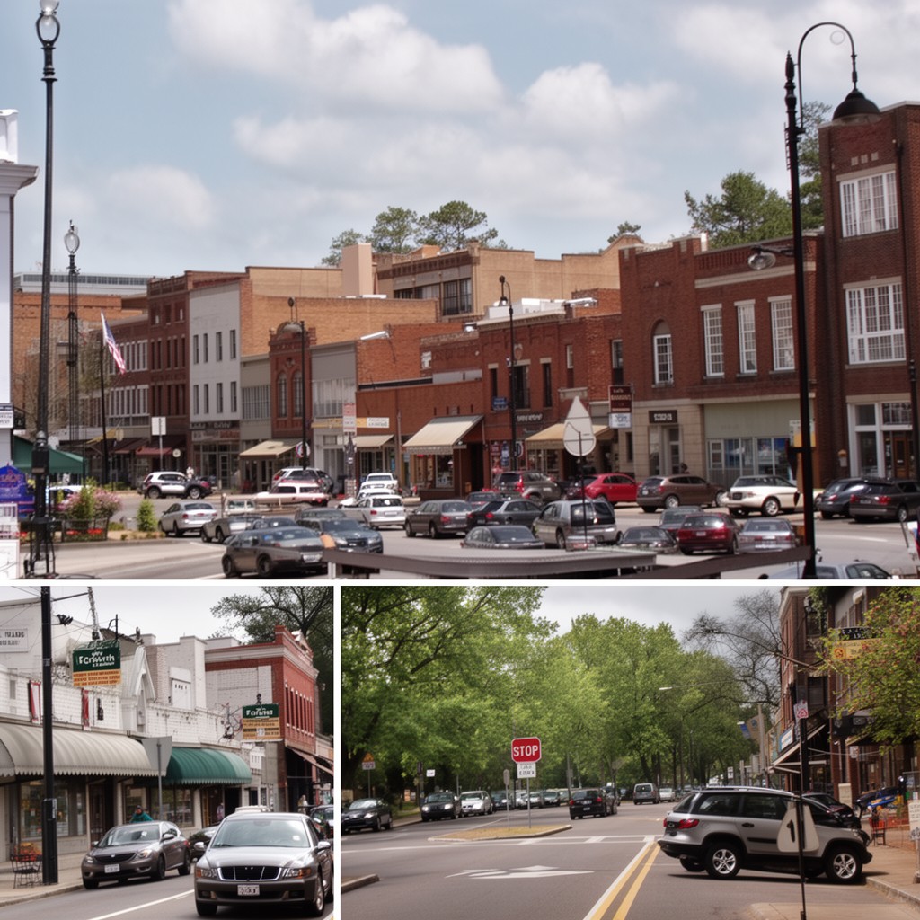 AI-generated illustration of Forsyth, Georgia