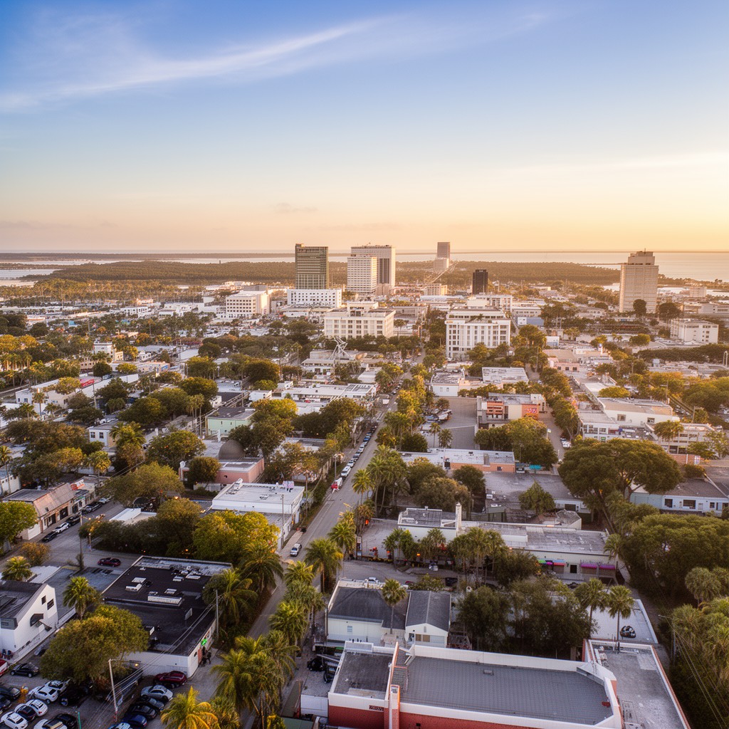 AI-generated illustration of Fort Myers metropolitan area