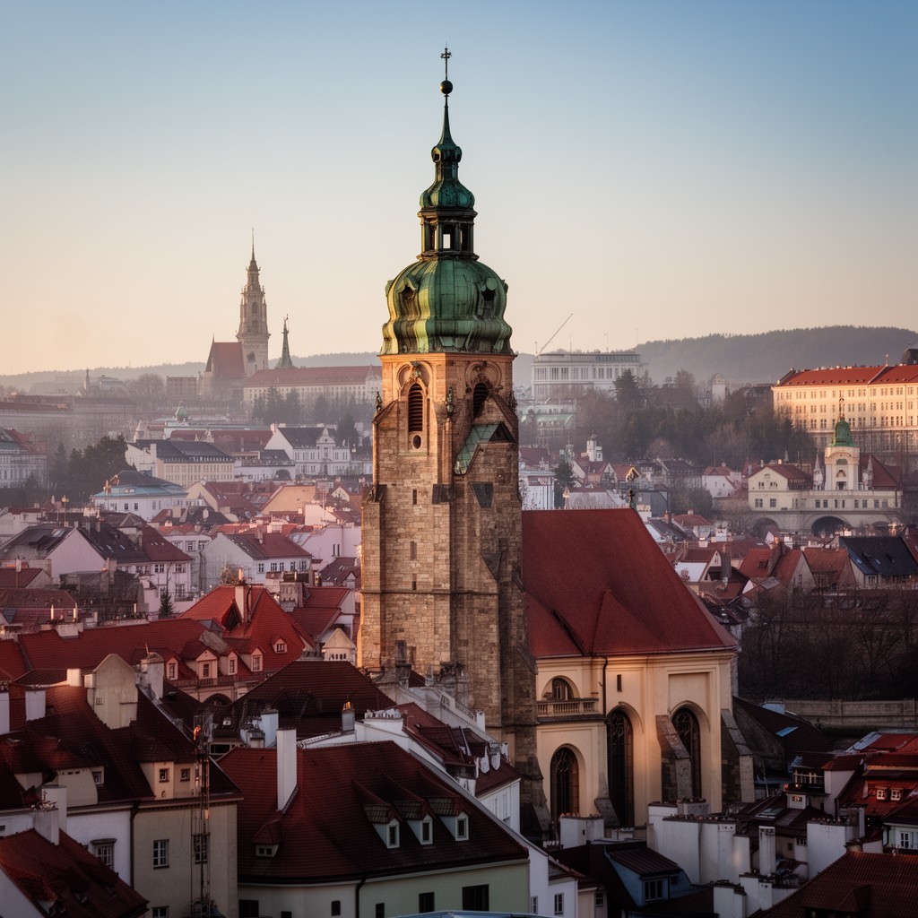 AI-generated illustration of Brno