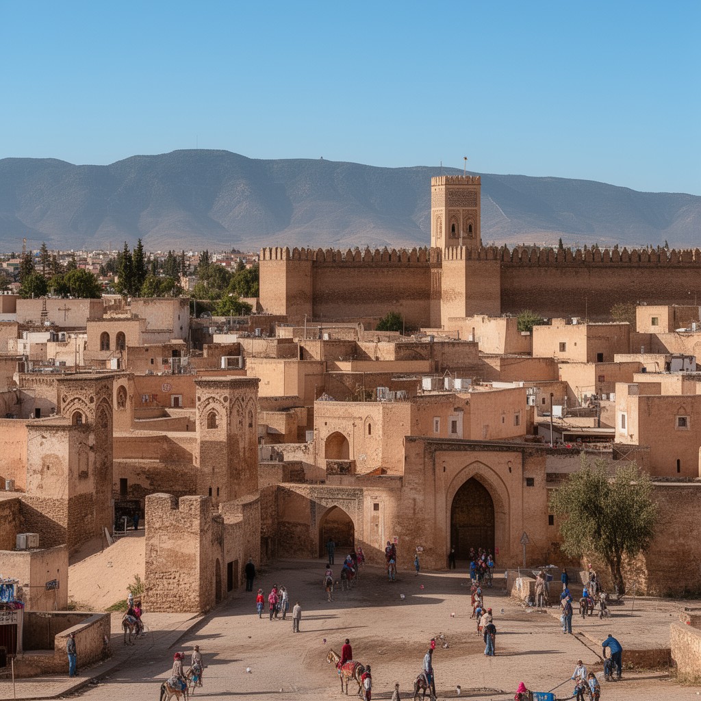 AI-generated illustration of Meknes