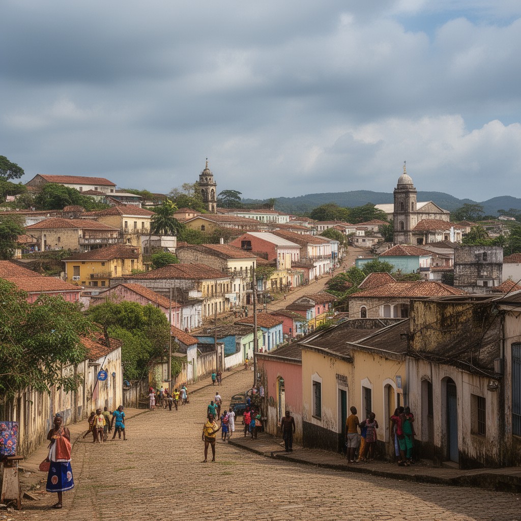 AI-generated illustration of Spanish Town