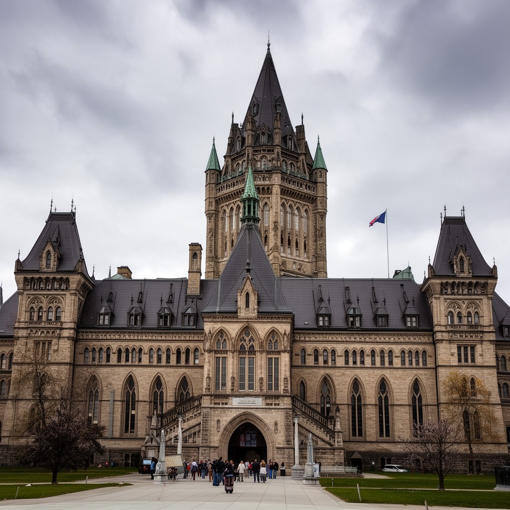 AI-generated illustration of Parliament Building of Quebec