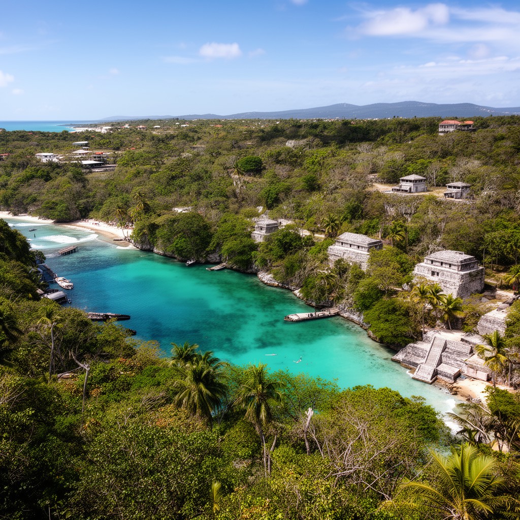 AI-generated illustration of state of Quintana Roo