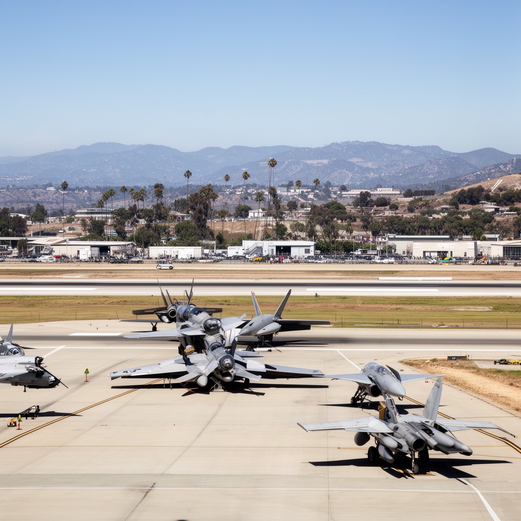 AI-generated illustration of Marine Corps Air Station Miramar