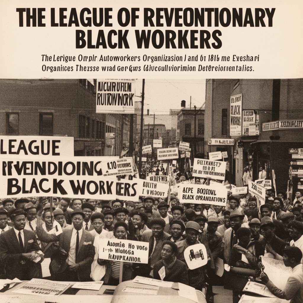 AI-generated illustration of League of Revolutionary Black Workers