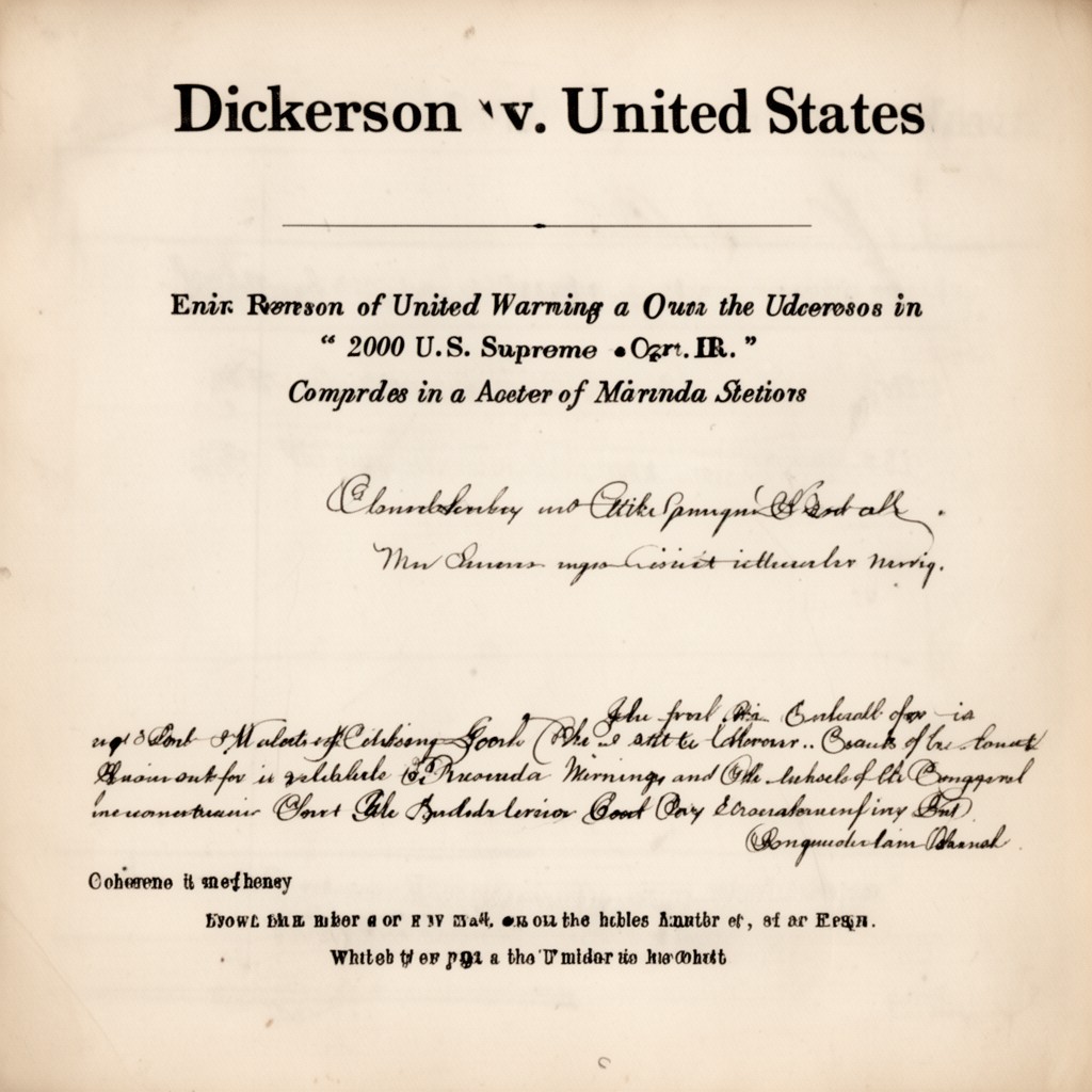 AI-generated illustration of Dickerson v. United States
