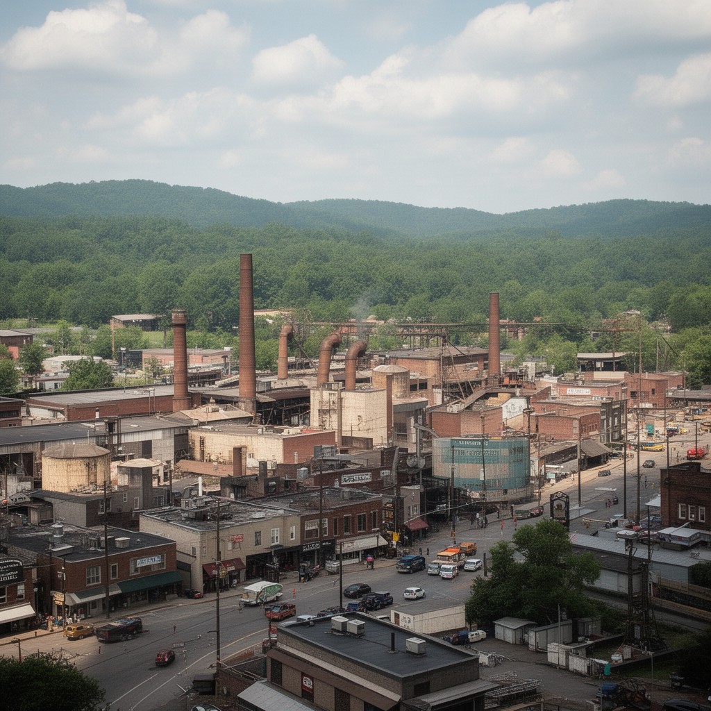 AI-generated illustration of Gadsden, Alabama