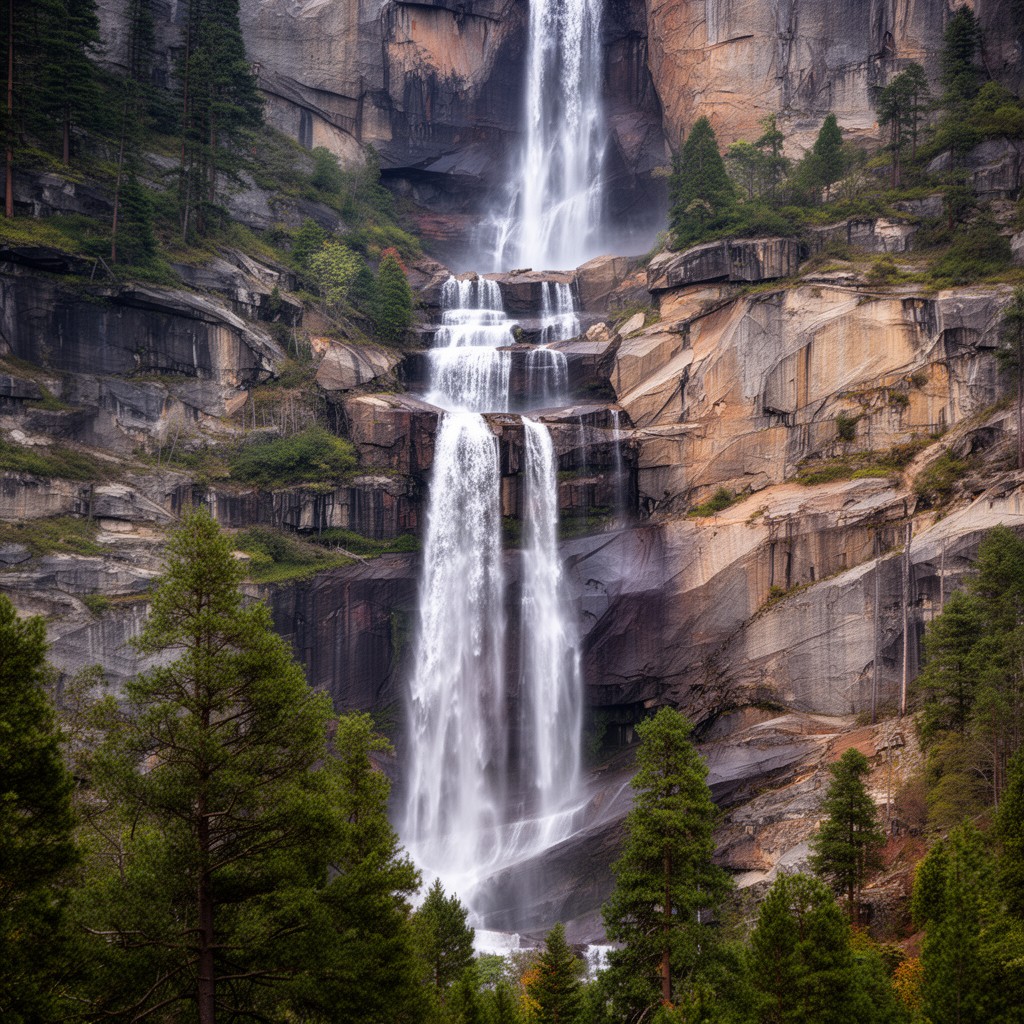 AI-generated illustration of Middle Cascades