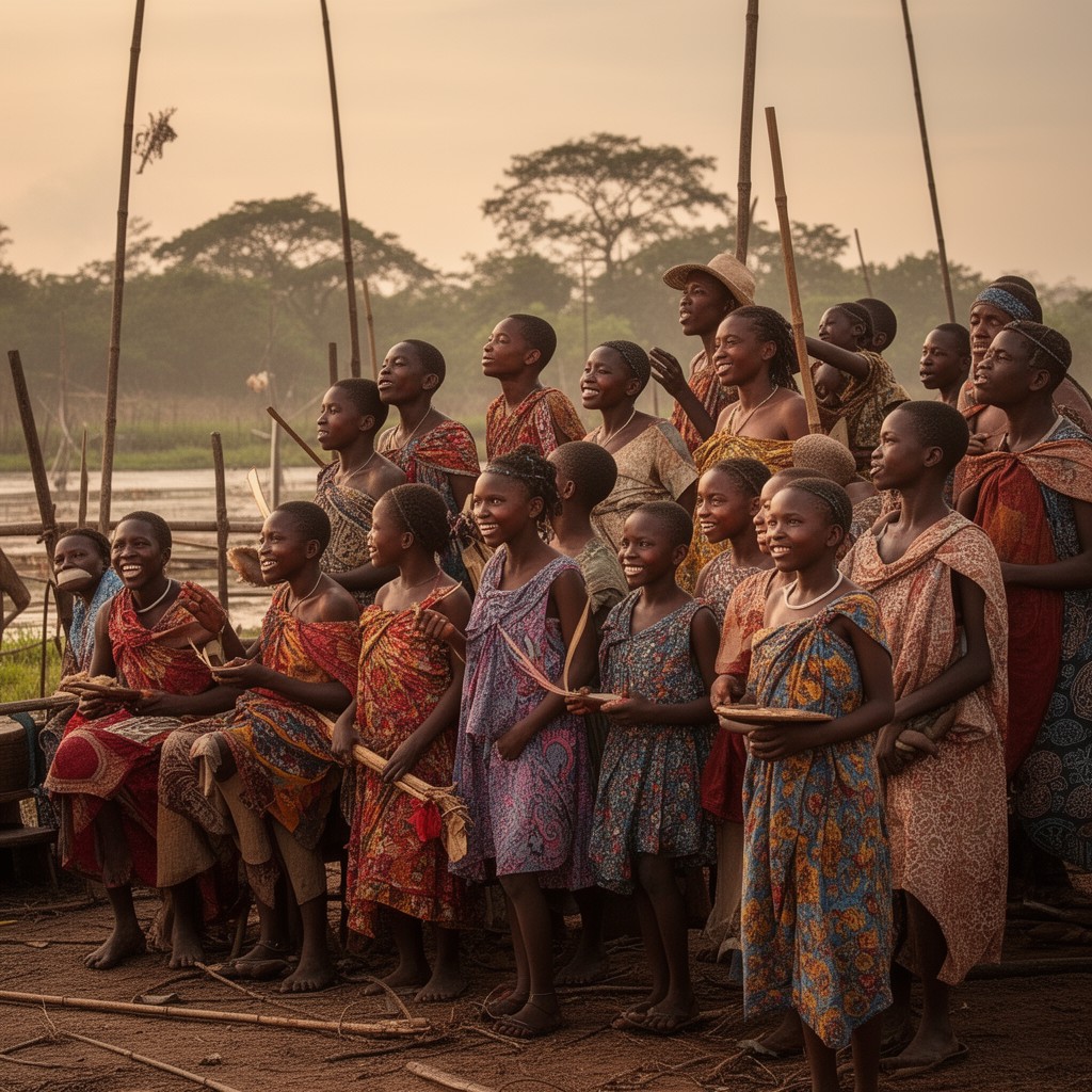 AI-generated illustration of Luo people