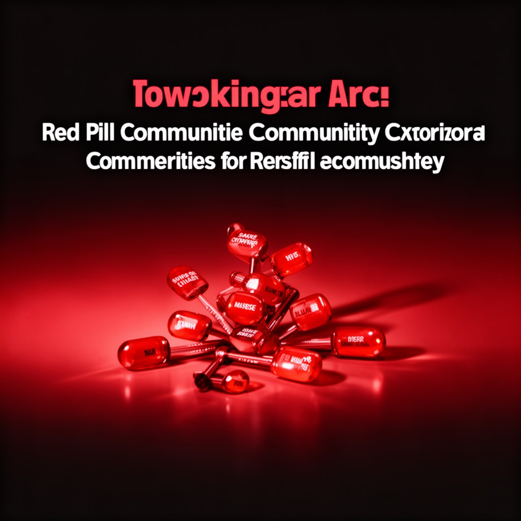 AI-generated illustration of Red Pill communities