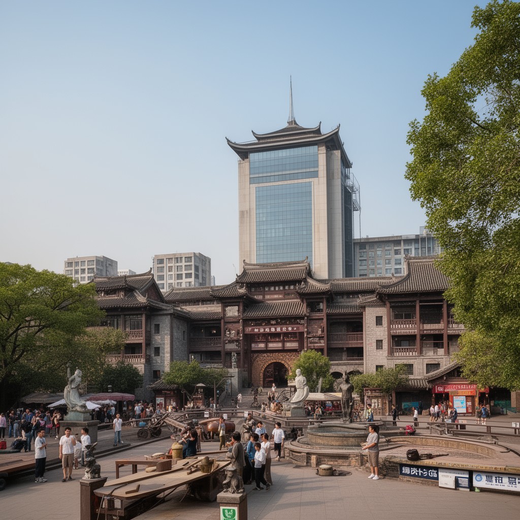AI-generated illustration of Jiading District