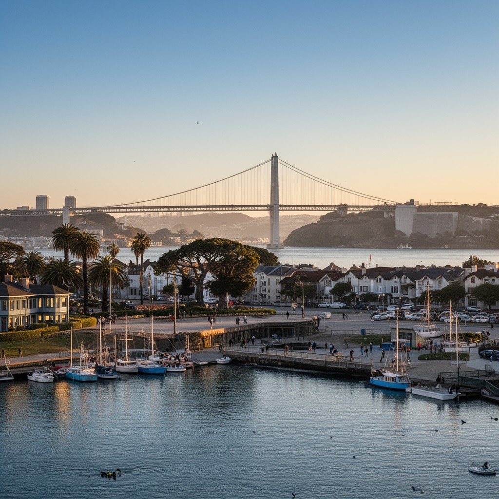 AI-generated illustration of Aquatic Park