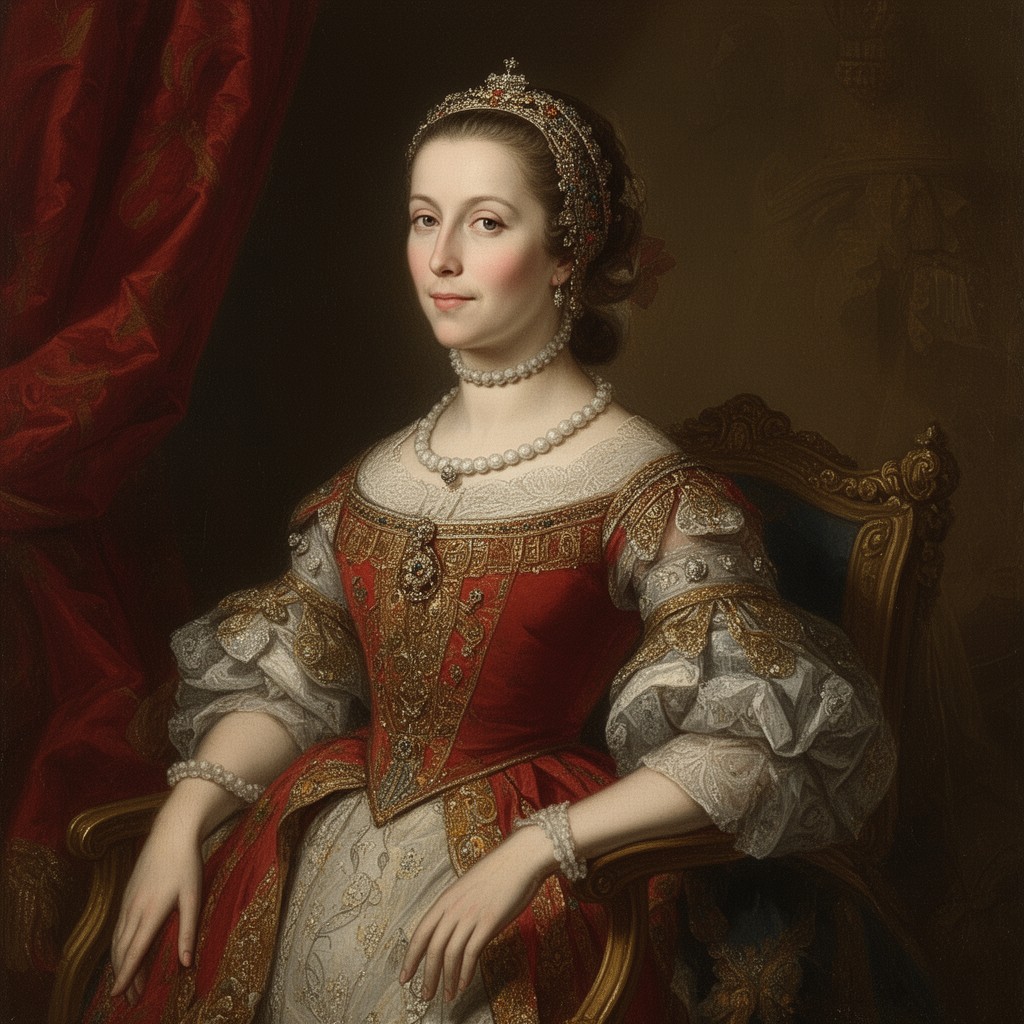 AI-generated illustration of Catherine of Austria