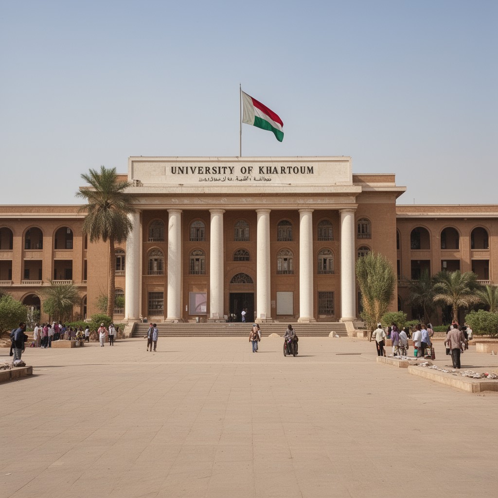 AI-generated illustration of University of Khartoum