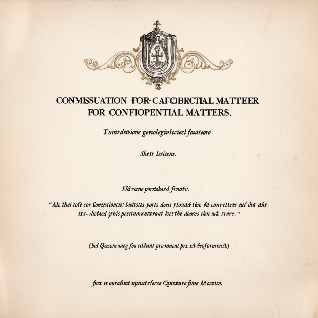 AI-generated illustration of Commission for Confidential Matters