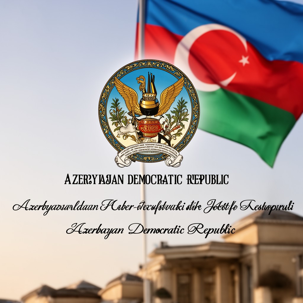 AI-generated illustration of Azerbaijan Democratic Republic