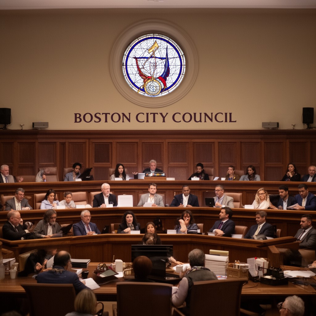 AI-generated illustration of Boston City Council
