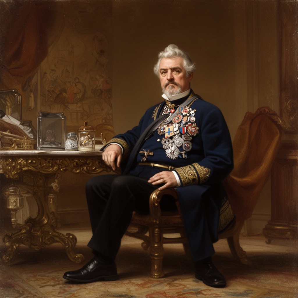 AI-generated illustration of King of Württemberg