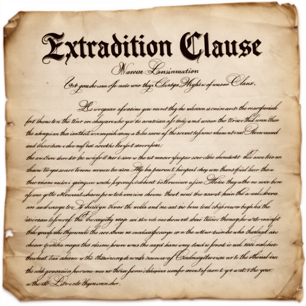 AI-generated illustration of Extradition Clause