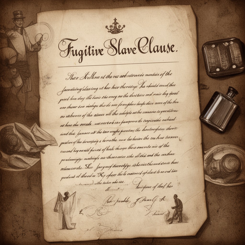AI-generated illustration of Fugitive Slave Clause