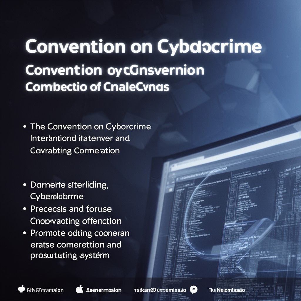 AI-generated illustration of Convention on Cybercrime