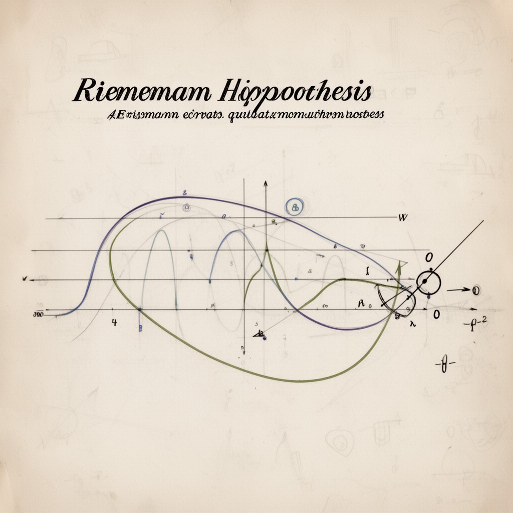 AI-generated illustration of Riemann hypothesis