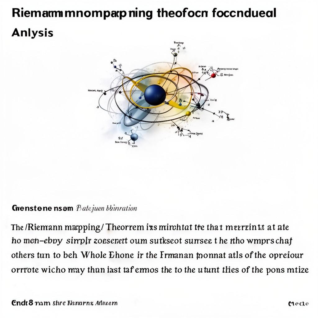 AI-generated illustration of Riemann mapping theorem