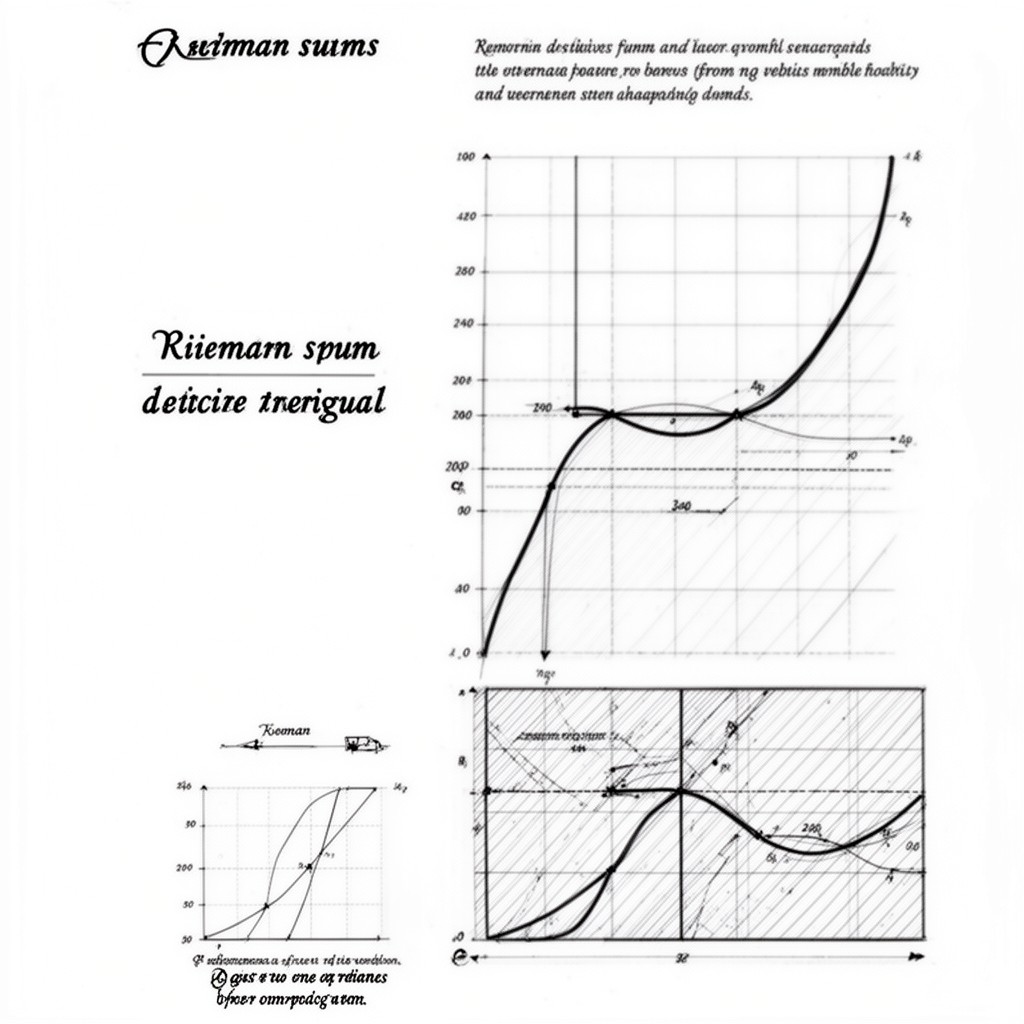 AI-generated illustration of Riemann sums