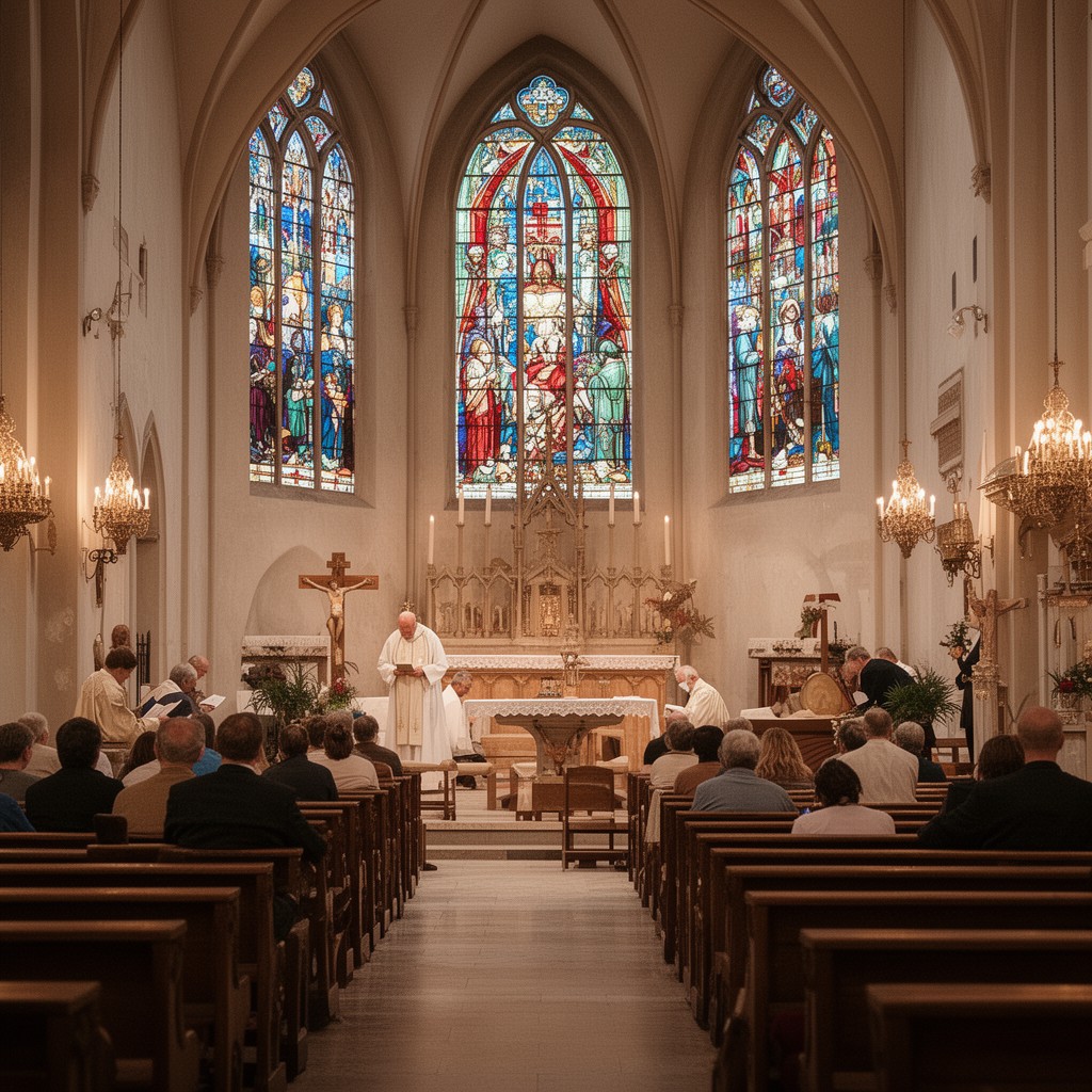 AI-generated illustration of Ordinary Form of the Roman Rite