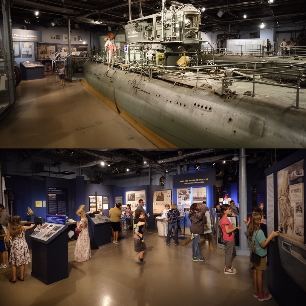 AI-generated illustration of USS Silversides Submarine Museum