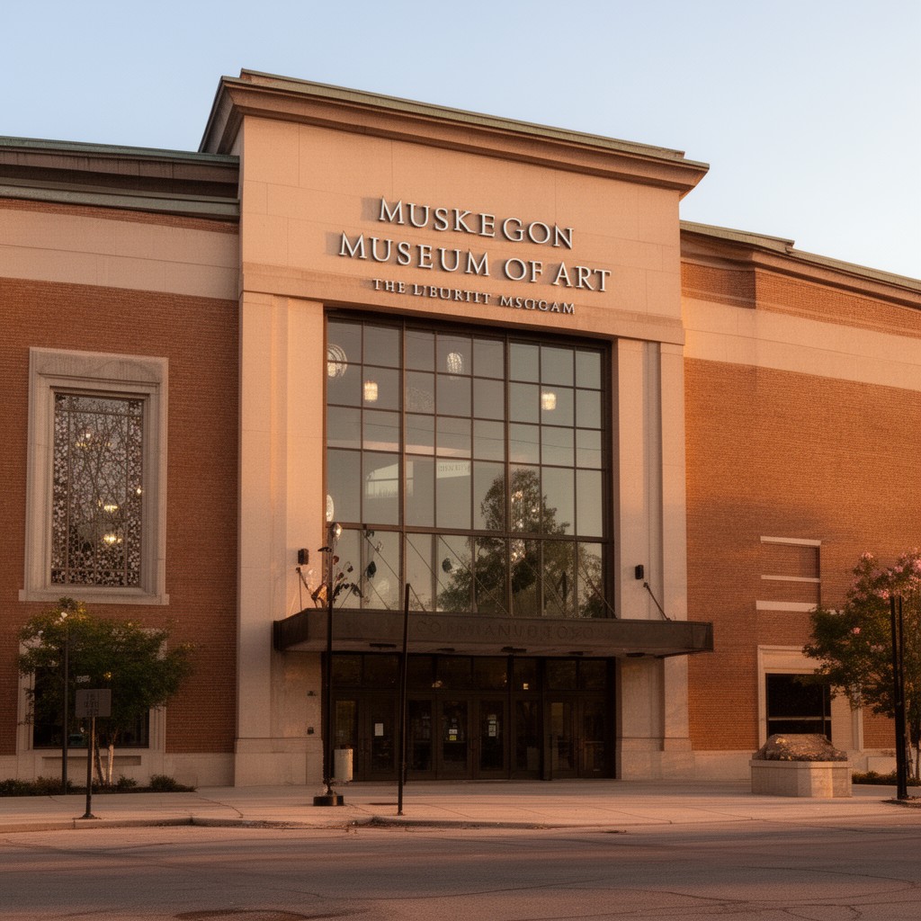 AI-generated illustration of Muskegon Museum of Art