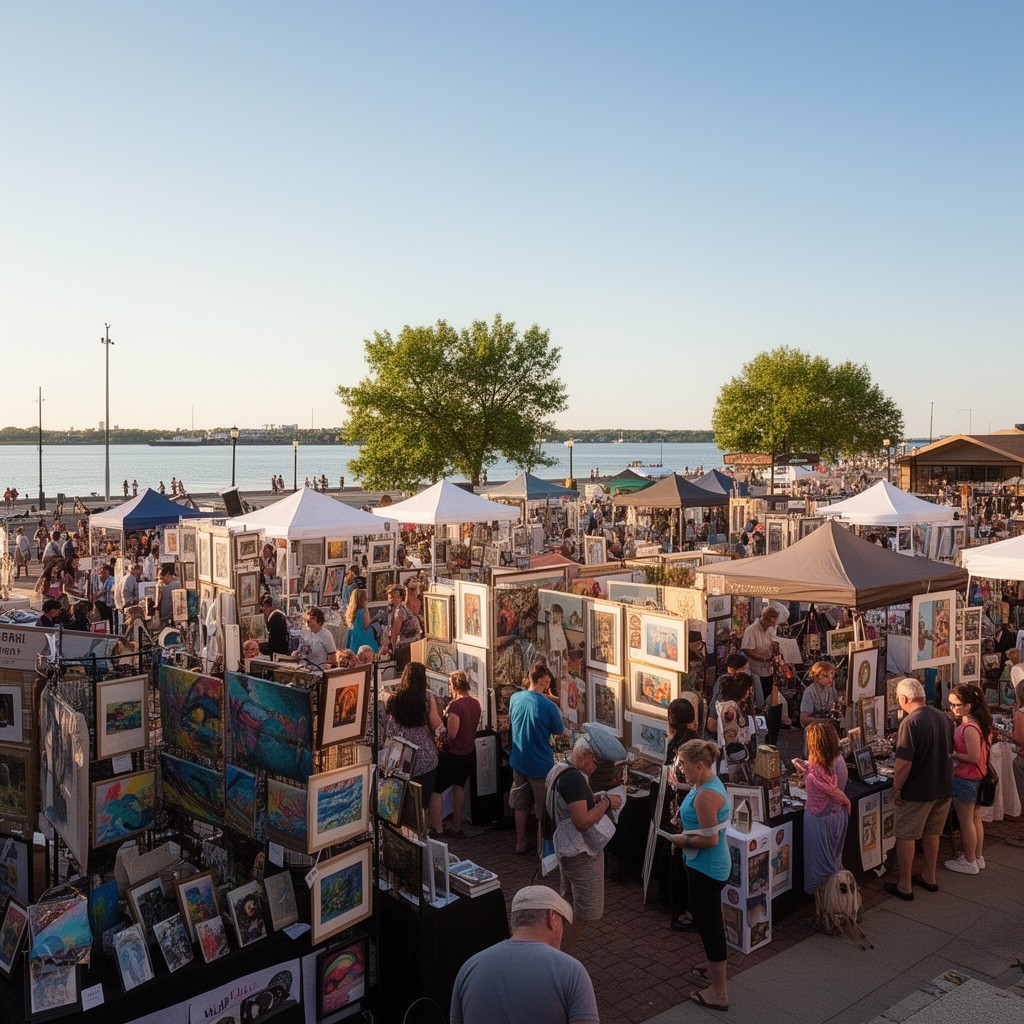 AI-generated illustration of Lakeshore Art Festival