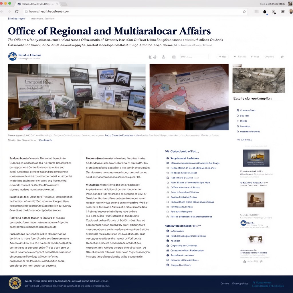 AI-generated illustration of Office of Regional and Multilateral Affairs