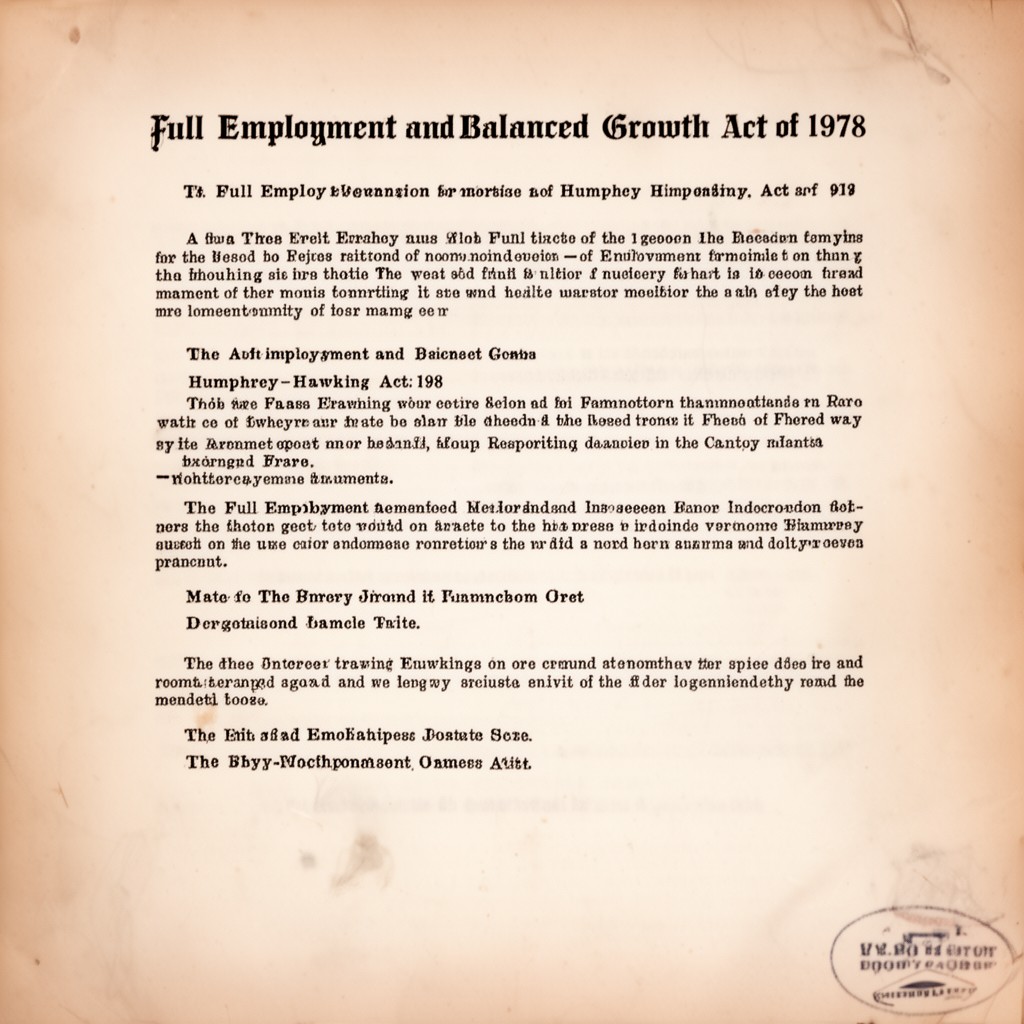 AI-generated illustration of Full Employment and Balanced Growth Act of 1978