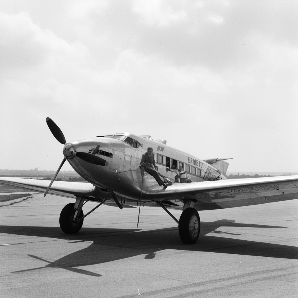 AI-generated illustration of Varney Air Lines