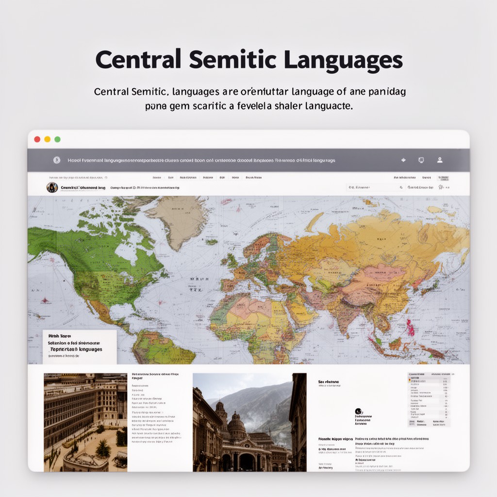 AI-generated illustration of Central Semitic languages