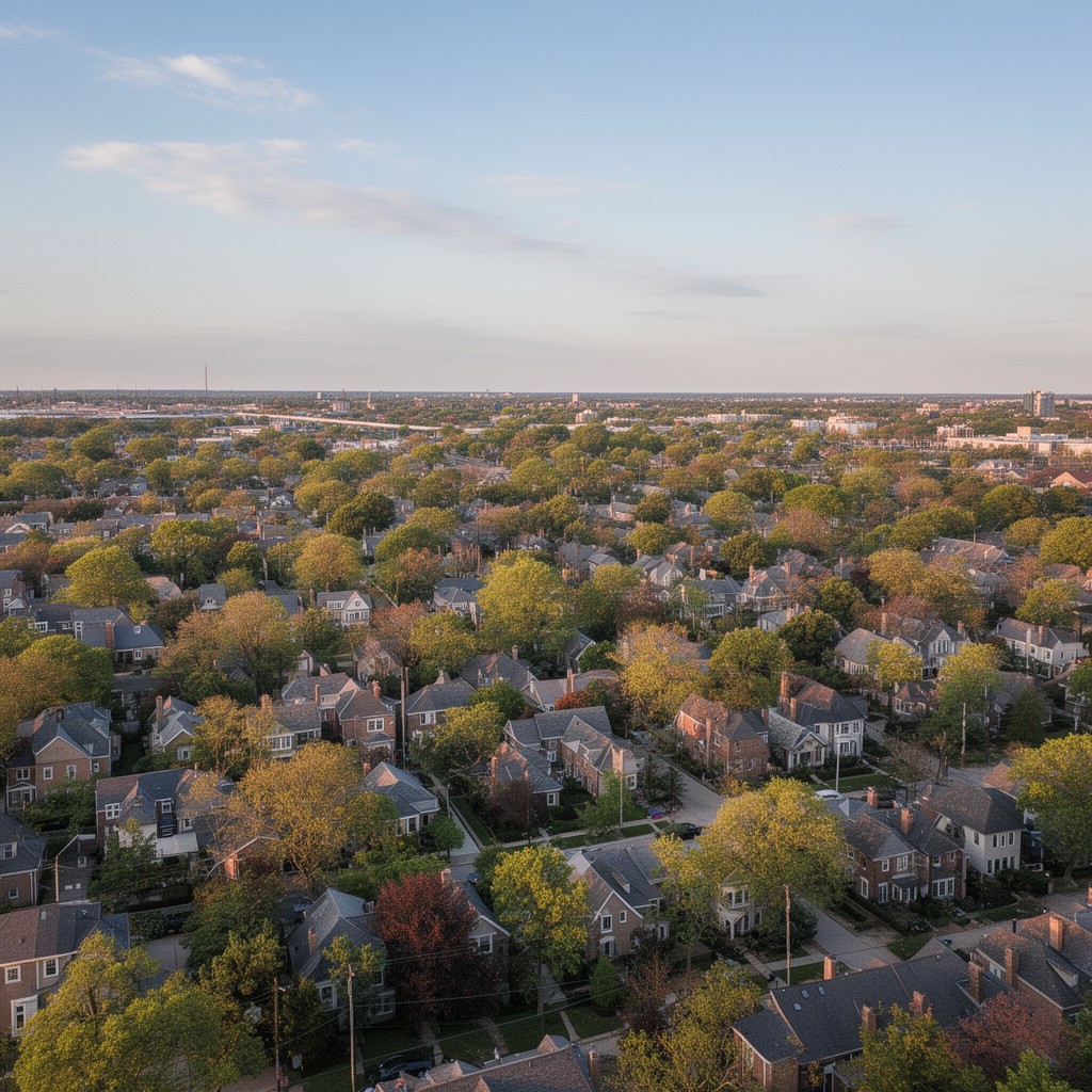 AI-generated illustration of Westmont, Illinois