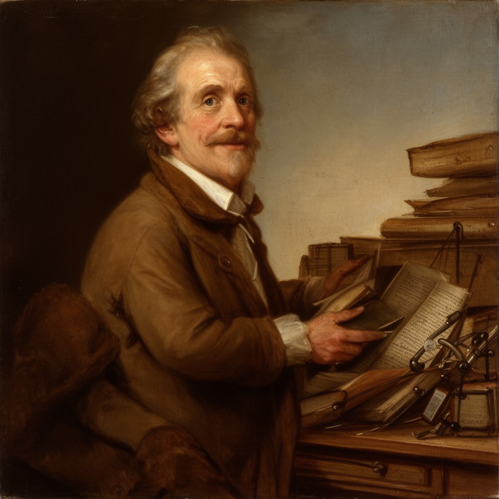AI-generated illustration of Isaac Allerton