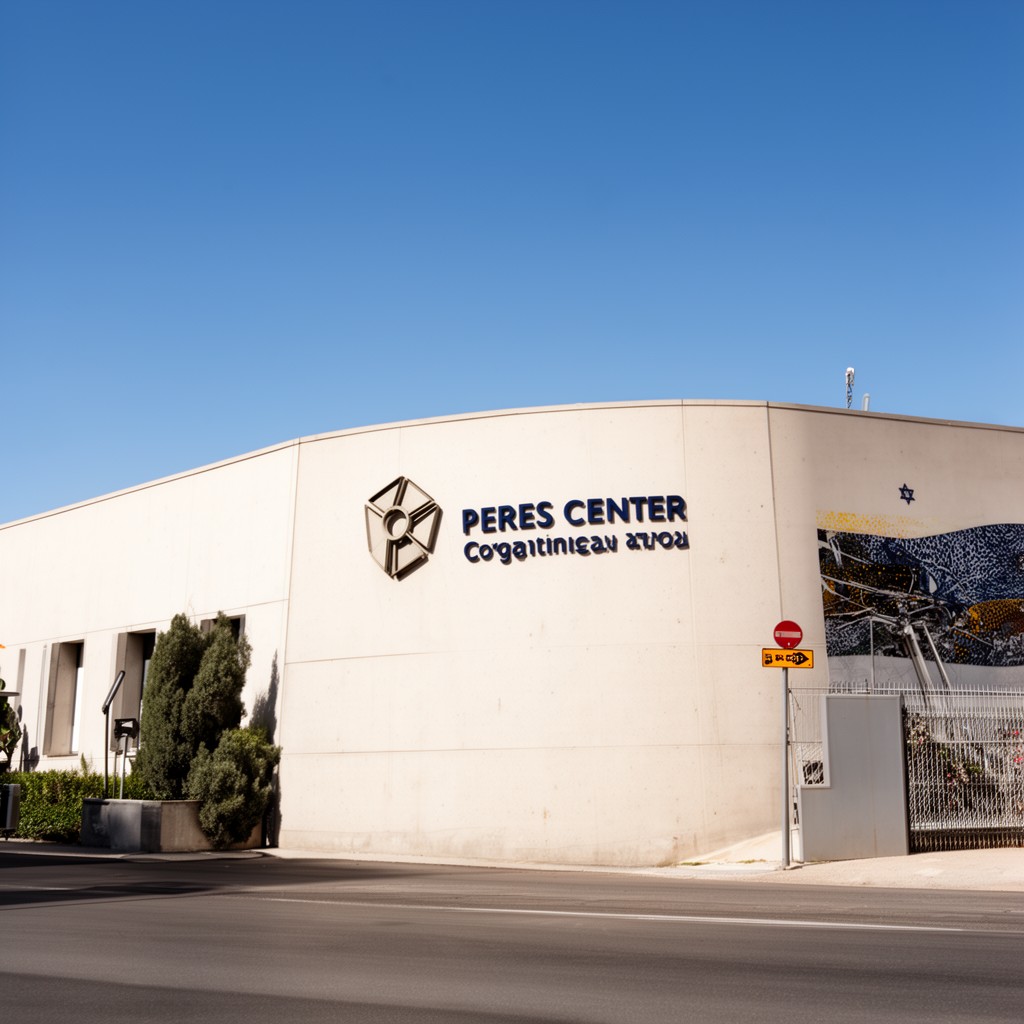 AI-generated illustration of Peres Center for Peace