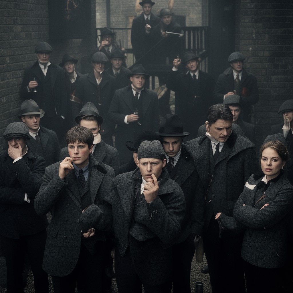 AI-generated illustration of Peaky Blinders
