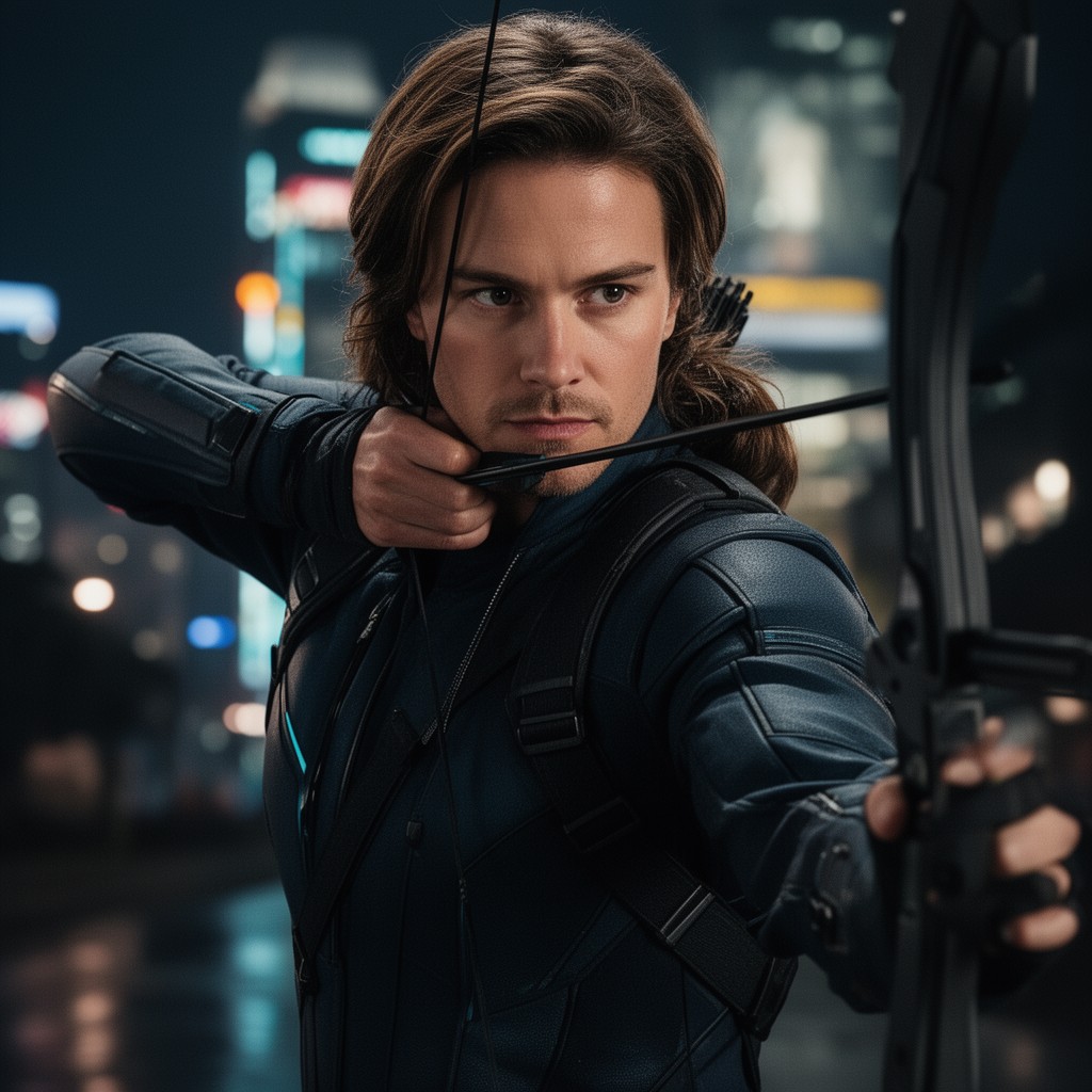 AI-generated illustration of Hawkeye
