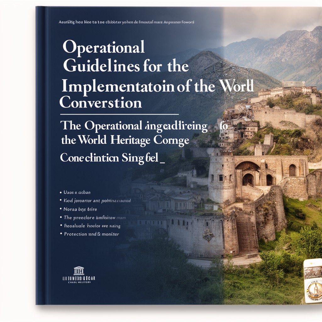 AI-generated illustration of Operational Guidelines for the Implementation of the World Heritage Convention