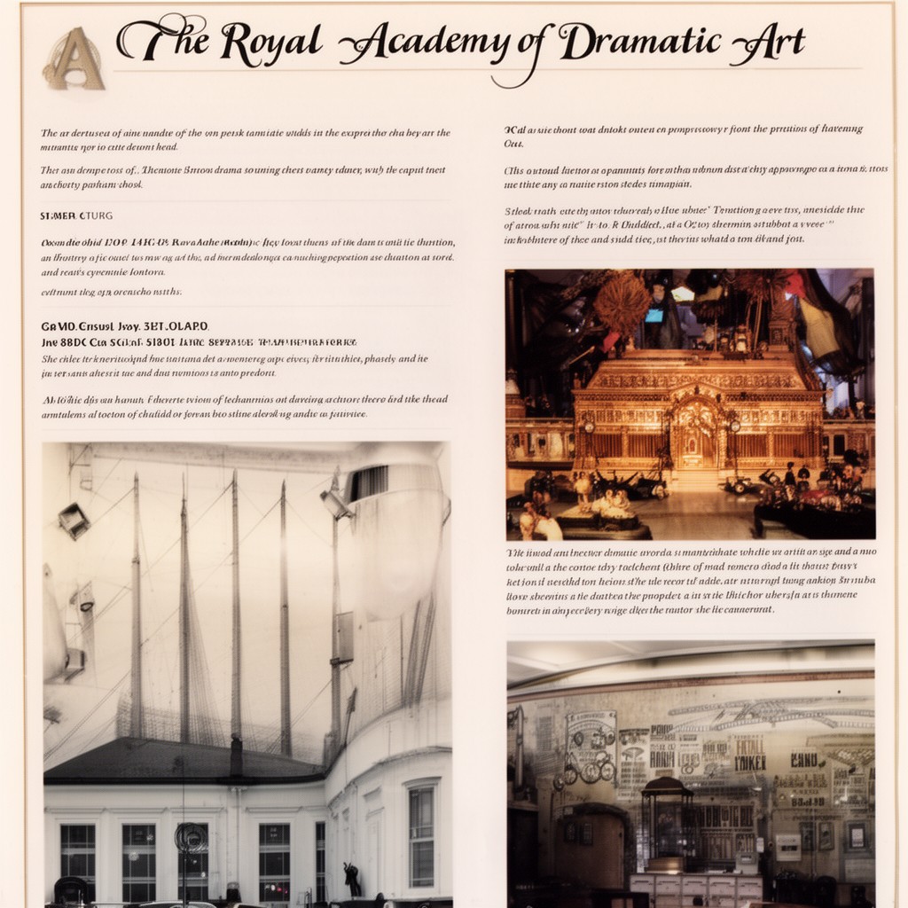 AI-generated illustration of Royal Academy of Dramatic Art