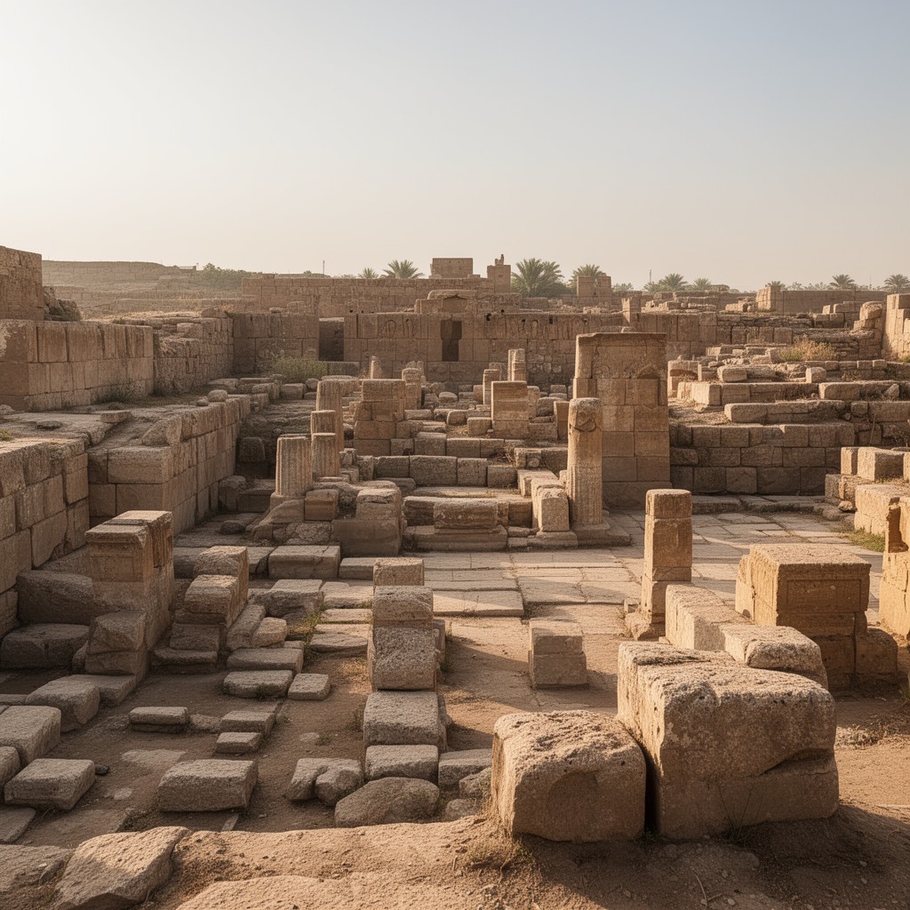 AI-generated illustration of ancient city of Memphis