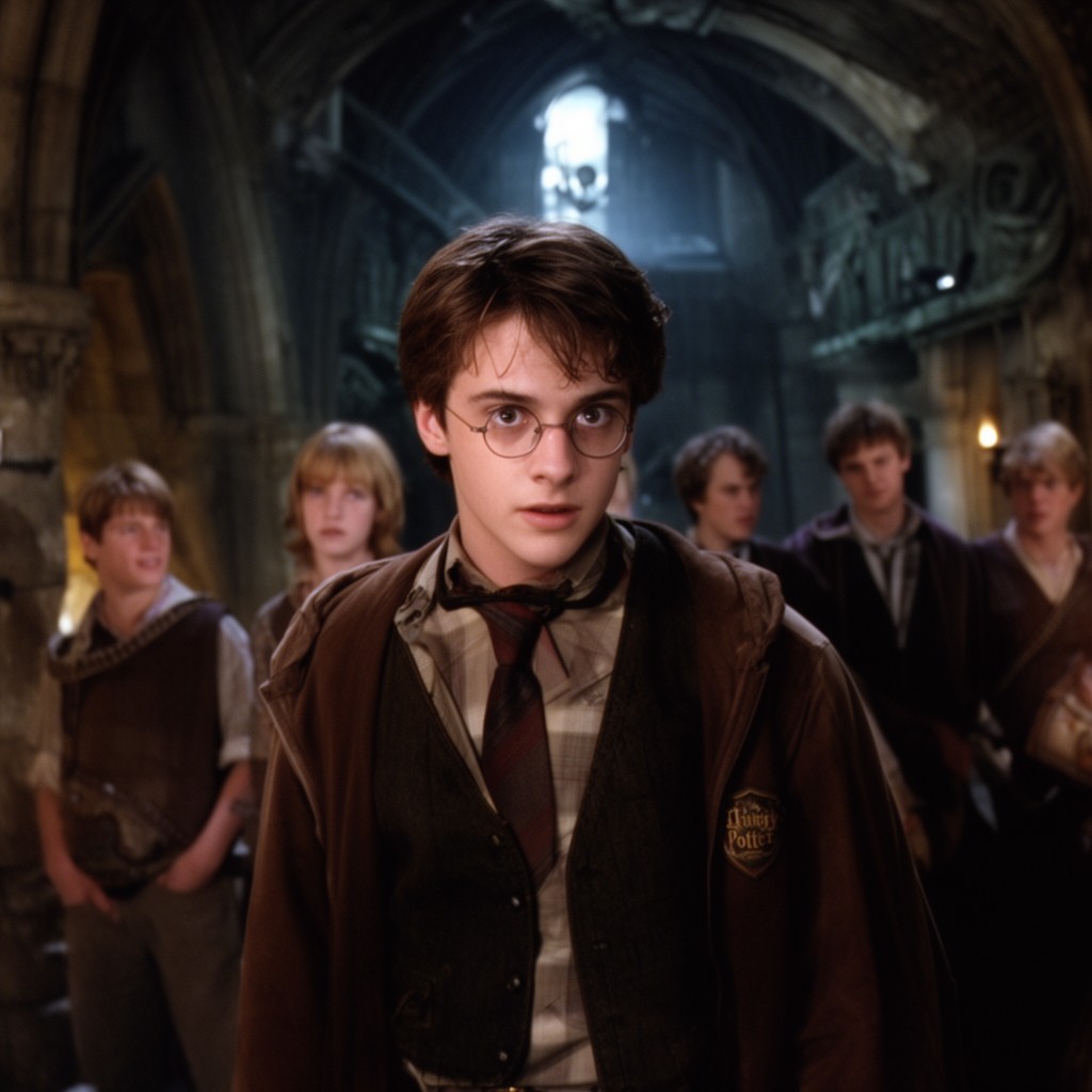 AI-generated illustration of Harry Potter and the Chamber of Secrets (2002 film)